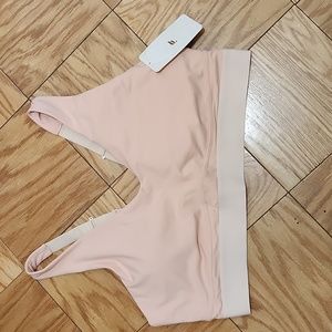 FABLETICS Womens The All Day Every Day Sports Bra Pink Tint/Sand